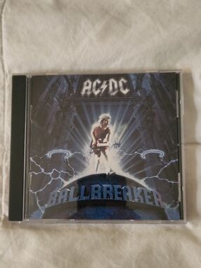 AC/DC Ballbreaker CD Cover Art in Blue and Black